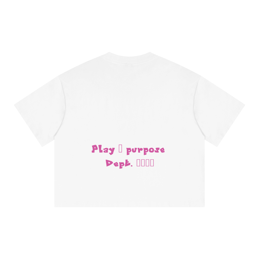 Daily fusion Boxy Drop Shoulder Crop T-Shirt