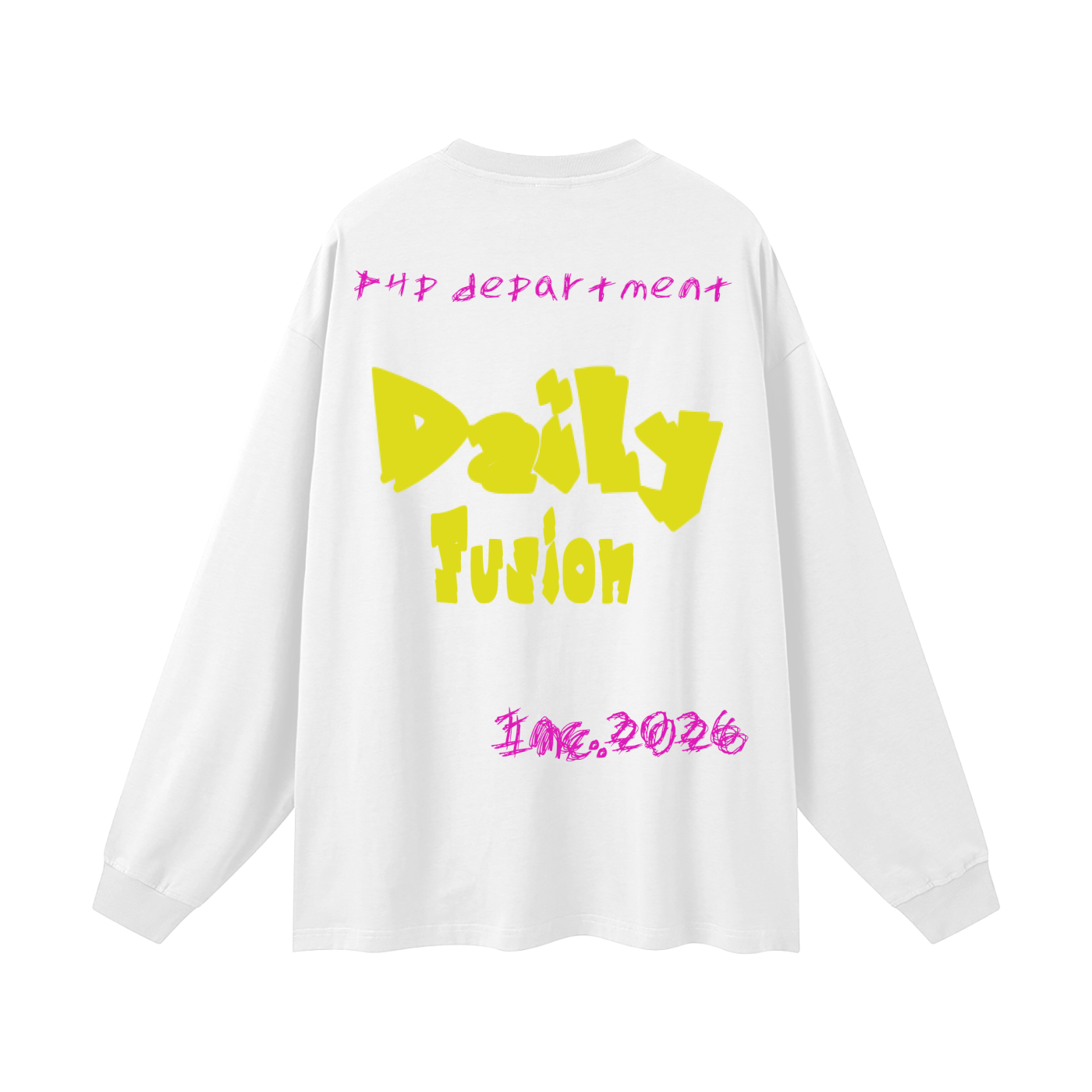 Daily fusion Oversized Unisex Long Sleeve T-Shirt
