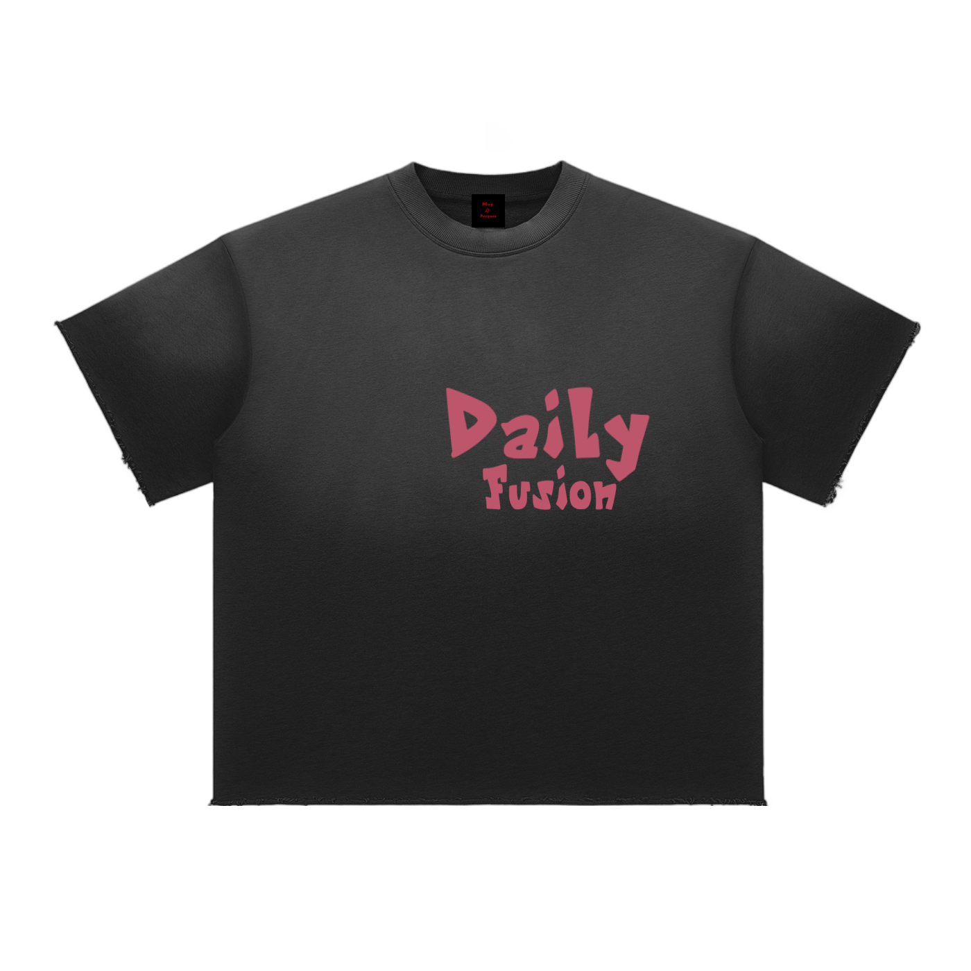 Daily fusion Sun Fade Raw Edge T-Shirt