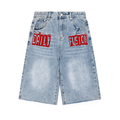 Daily fusion Men’s Vintage Wide Leg Denim Shorts