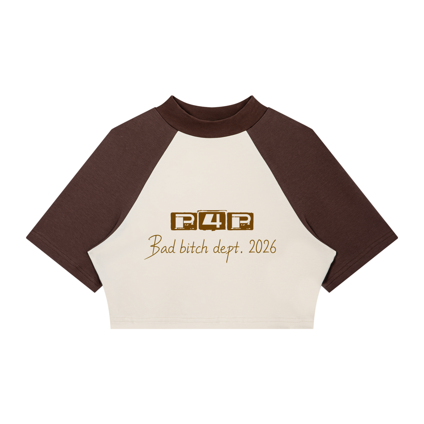 Women’s Color Block Raglan Crop T-Shirt