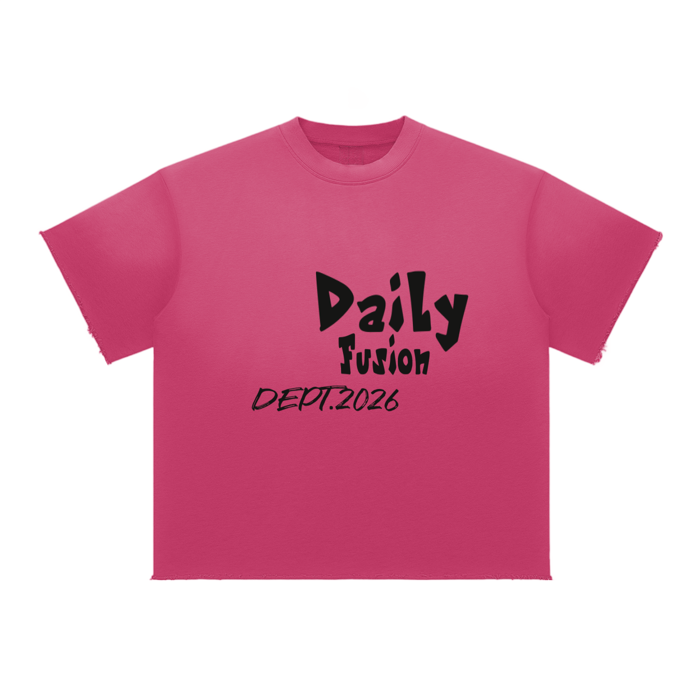 Daily Fusion Sun Fade Raw Edge T-Shirt