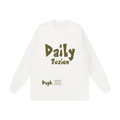 Daily fusion Unisex  Hem Long Sleeve T-Shirt