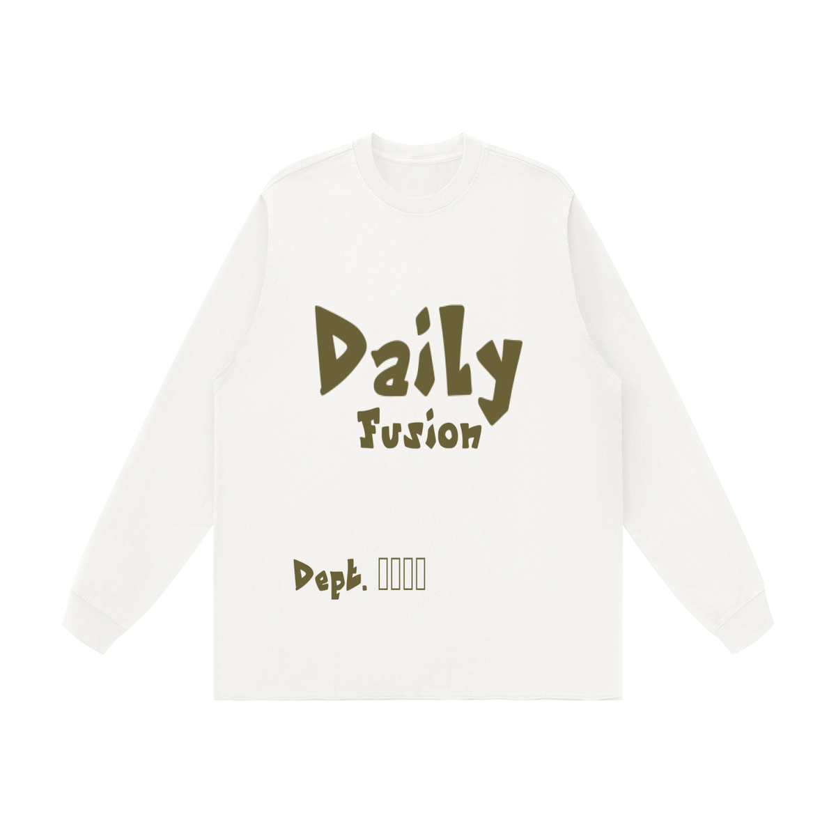 Unisex Raw Hem Long Sleeve T-Shirt
