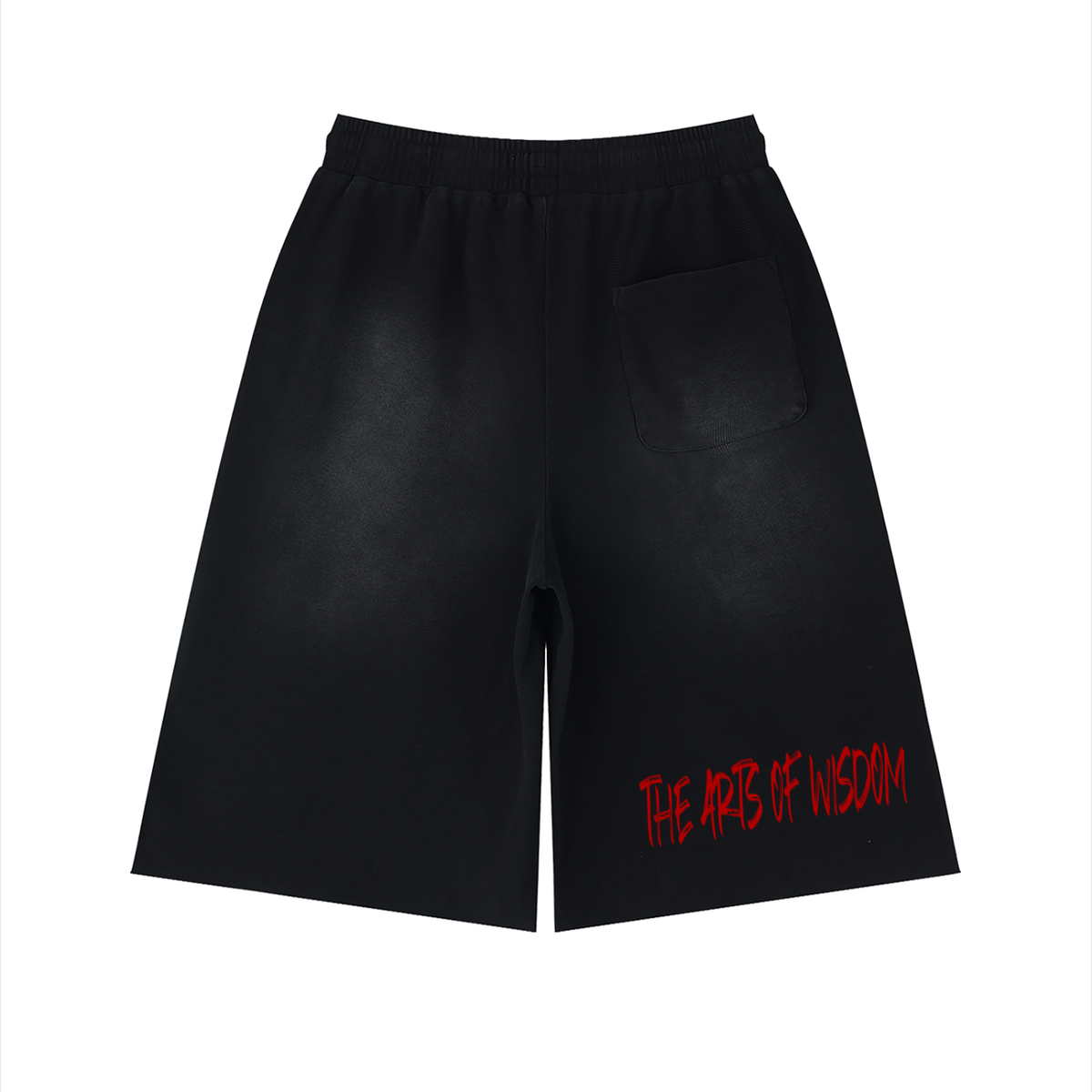 Daily fusion Unisex Sunfade Raw Edge Shorts