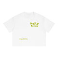 Daily Fusion Unisex Boxy Drop Shoulder Crop T-Shirt