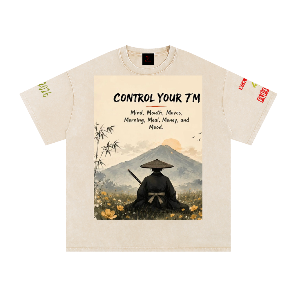 Daily fusion Snow Washed Oversized Cotton T-Shirt
