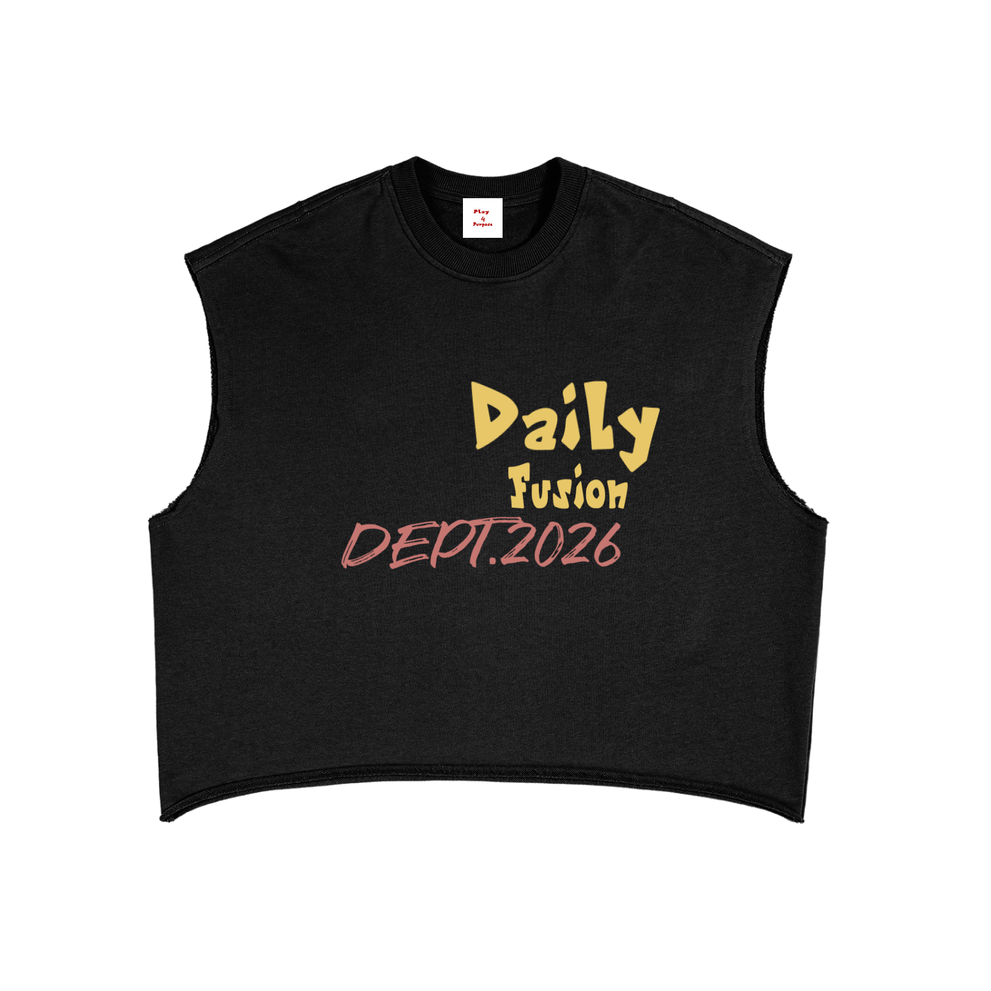 Daily fusion French Terry Boxy Tank Top