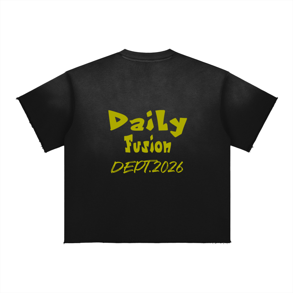 Daily fusion Sun Fade Raw Edge T-Shirt